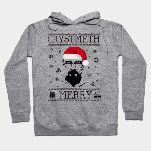 Breaking Bad Heisenberg Merry Chrystmeth Christmas Hoodie by Angel arts